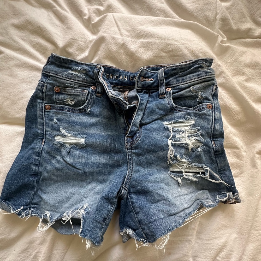 Denim Distressed Women's Shorts